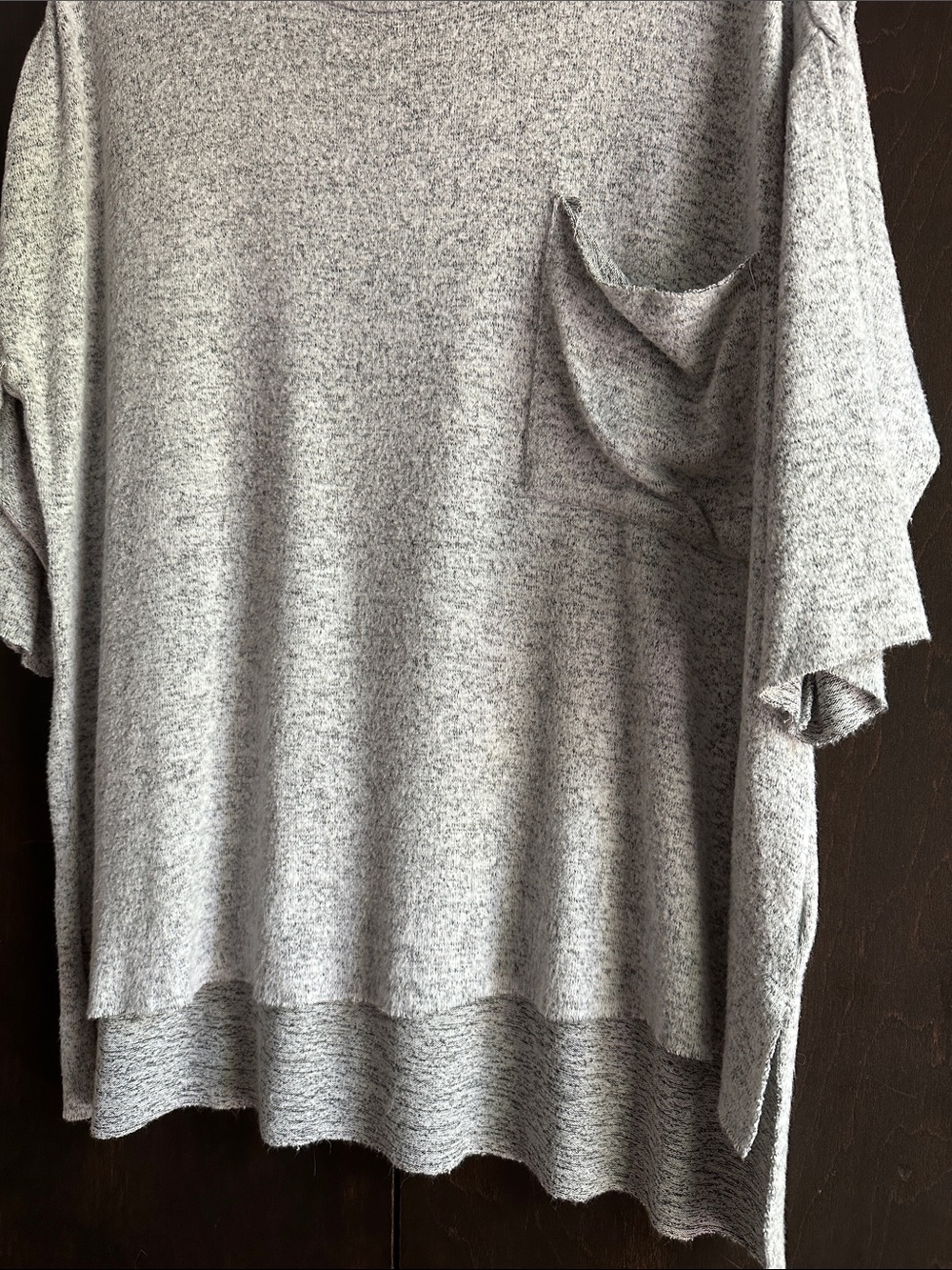 Philosophy Heather Gray Relaxed Pocket Knit Top - Picture 4 of 7